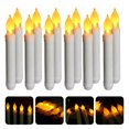 thumbnail image 3 of 12pcs LED Taper Candles Flameless Candle Lights Electric Candles Window Lights, 3 of 8