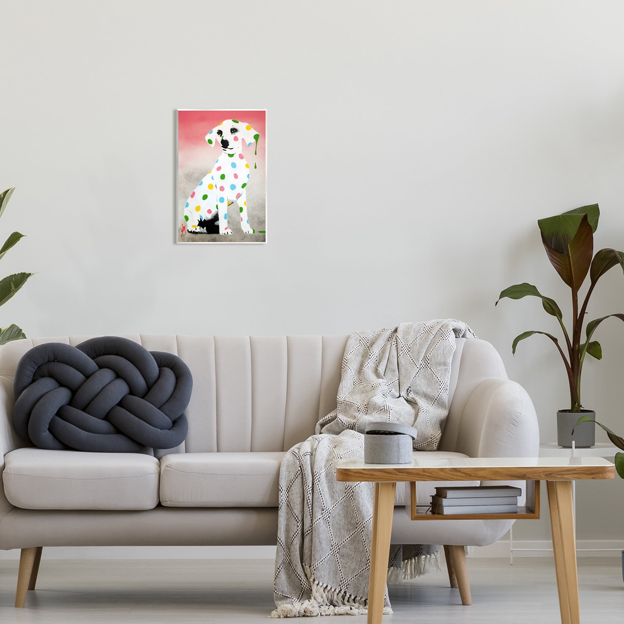 Stupell Industries Street Style Dalmatian Dog Pattern Animals & Insects Painting Unframed Art Print Wall Art