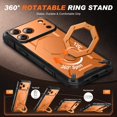 thumbnail image 4 of Funda TONGATE para iPhone 17 Pro 6.3" Naranja con Soporte Giratorio 360°, 4 of 9