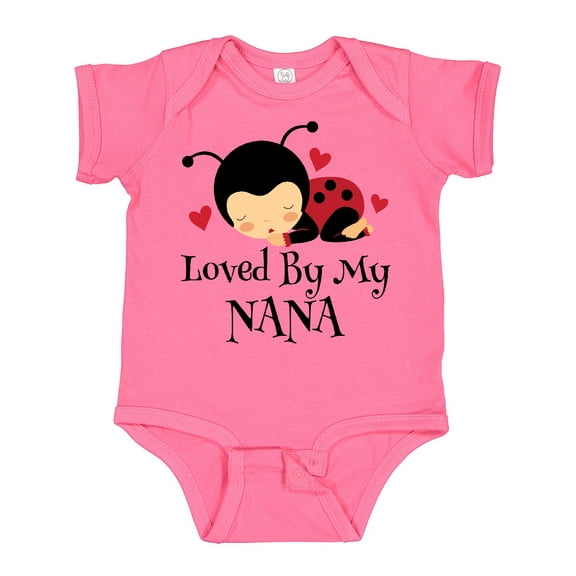 Inktastic Loved by My Nana Grandchild Boys or Girls Baby Bodysuit