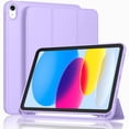 thumbnail image 2 of HPZZ New iPad 10th Generation Case 2022 10.9 Inch with Pencil Holder, Trifold Stand Smart Case with Soft TPU Back,Auto Wake/Sleep, 2 of 7