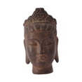 thumbnail image 3 of Estatua de cabeza de Buda, adorno artificial, colección de regalos de inauguración de la casa, meditación Marrón oscuro, 3 of 9