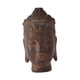thumbnail image 4 of Estatua de cabeza de Buda para mesa, centro de mesa, regalo de inauguración de la casa, adorno artificial, figura de Buda para mesa de césped, Marrón oscuro, 4 of 8