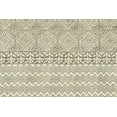 thumbnail image 5 of Casavani Handblock Printed Cotton Living Bedroom and Dining Room Carpets Home Decor Kilim Rug, Beige 12x18 feet, 5 of 6