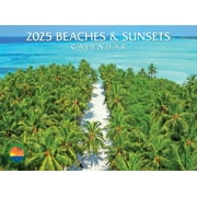Silver Creek Press, Sunsets and Beaches 2025 Wall Calendar