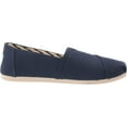 thumbnail image 6 of TOMS Womens Alpargata Recycled Cotton Canvas Loafer Flat 10 Navy Recycled Cotton Canvas, 6 of 8