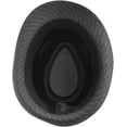 thumbnail image 3 of SILVERFEVER Pinstripe Fedora Men's Women's Thin Brim Trbly Hat Gangster Gatsby Costume Hats, 3 of 7