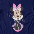 thumbnail image 3 of Disney Minnie Mouse Men's Sitting Bow Gradients T-Shirt (Iris Navy, S-XXXL), 3 of 4