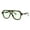 Olive (Green), variant on Modern Retro Sunglasses Unisex Thick Pilot Spring Hinge Frame UV400 Black, Black