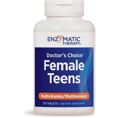 Enzymatic Therapy Doctor's Choice Female Teens Multivitamin Tablets, 120 Ct