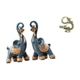 thumbnail image 1 of Figura de elefante,Figuras de elefantes,estatuas,adornos de animales,Escultura coleccionable para dormitorio,decoración del hogar,regalo.,Escultura china,Minifigura china de latón para, 1 of 8
