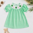 thumbnail image 2 of HCNTES Children Girls Toddler Baby Summer Princess Dress Floral Print Casual Party Dress for Little Kids Big Kids Teen 2T 3T 4T 5T 6T(5Y,D01-Green), 2 of 8