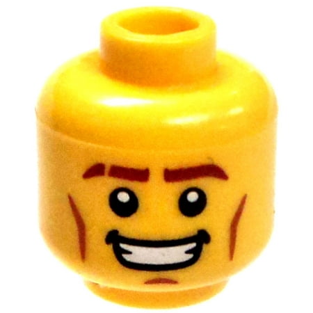 LEGO Cheek Lines & Open Mouth Smile with Teeth [Yellow