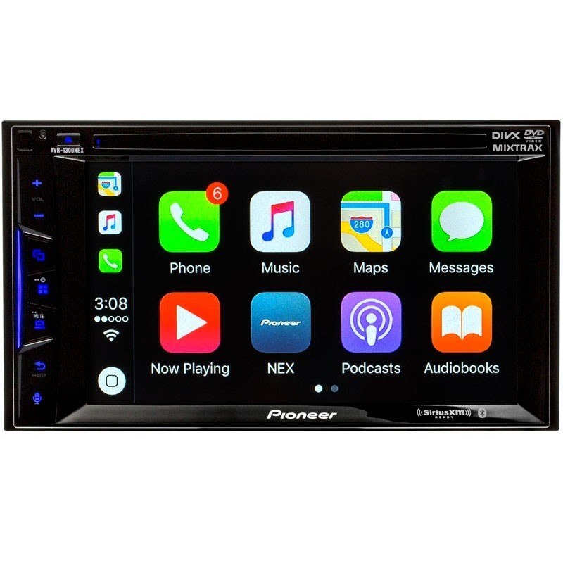 Pioneer AVH1300NEX Double DIN Apple CarPlay and AppRadio Mode InDash