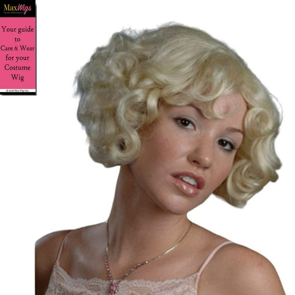 Cutesy Southern 30s Gal Color Blonde - Enigma Wigs Women's 1920s Speakeasy Curly Fun Bundle Costume Wig Care Guide