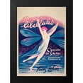 thumbnail image 2 of Vintage Apple Collection 11x14 Black Modern Framed Museum Art Print Titled - Fairy Dance Libellules, 2 of 5
