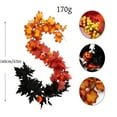 thumbnail image 3 of 63Inch Fall Garland with Pumpkins and Maple Leaves,Autumn Thanksgiving Halloween Decor for Home Indoor Outdoor,Fireplace Mantle,Front Door,Table,Stairs,Porch Farmhouse Seasonal Party Decoration, 3 of 5