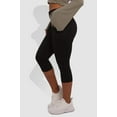 thumbnail image 4 of Pillowy Soft Fold Over High Waist Leggings - Black, 4 of 10