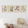 thumbnail image 2 of PixonSign Adhesive Canvas Poster Autumn Grunge Forest Flowers Leaf Frameless Wall Art Nature Wilderness Digital Art Dark Botanical Floral Elements Vintage Artwork Home Decorative - 8"x10", 2 of 5
