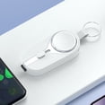thumbnail image 5 of 1 Llavero 2-en- Power Bank Mini Cargador Impermeable 2000mAh (para iPhone) Blanco, 5 of 5
