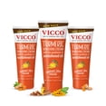 thumbnail image 1 of Crema hidratante facial Vicco Turmeric con aceite de sándalo, 80 g, paquete de 3, 1 of 8