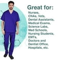 thumbnail image 3 of M&M SCRUBS Solid Men Scrub Set, Men Medical Uniforms 201- (PURPLE), 3 of 7