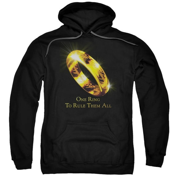 Trevco Lor-One Ring Adult Pull-Over Hoodie- Black - Large