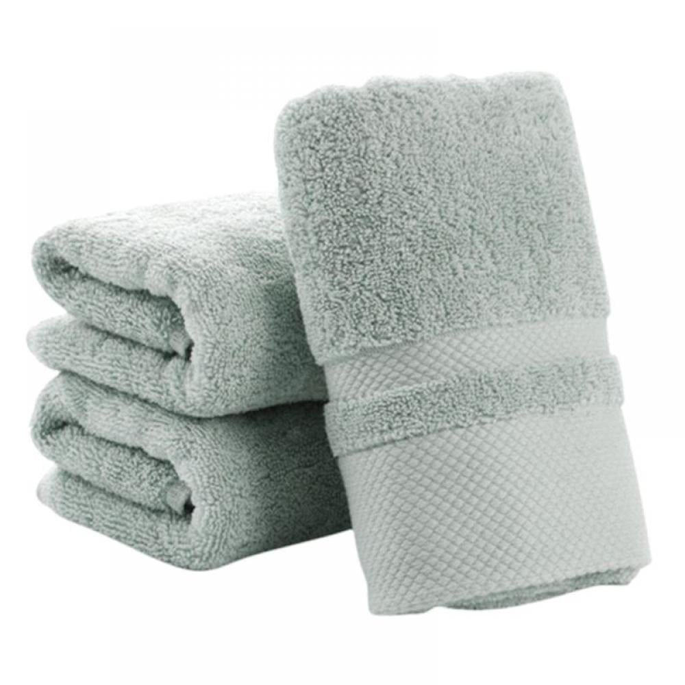 Men Women Unisex Cotton Absorbent Solid Color Soft Hand Face Bath Towel Travel 
