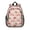 Mushroom and Character, variant on Mushroom and Acorn Black Pattern Backpack for School, Cute School Bag with Adjustable Shoulder Straps and Padded Back, 15"x11.42"x5.5"