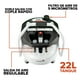 thumbnail image 3 of Compresor de Aire Marietta QY100-22L-KIT 1.5HP 22L Con Kit, 3 of 7