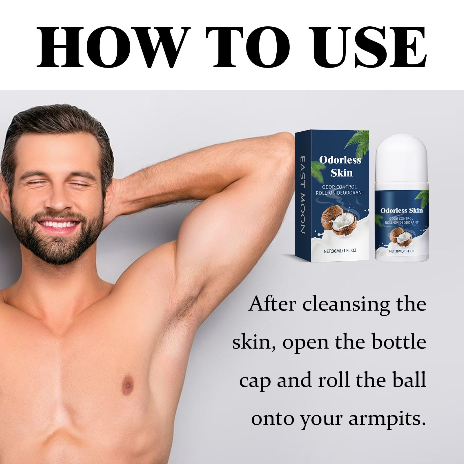 Alvantor Coconut Vanilla Antiperspirant Deodorant - Alcohol Free, Long-Lasting Sweat Control
