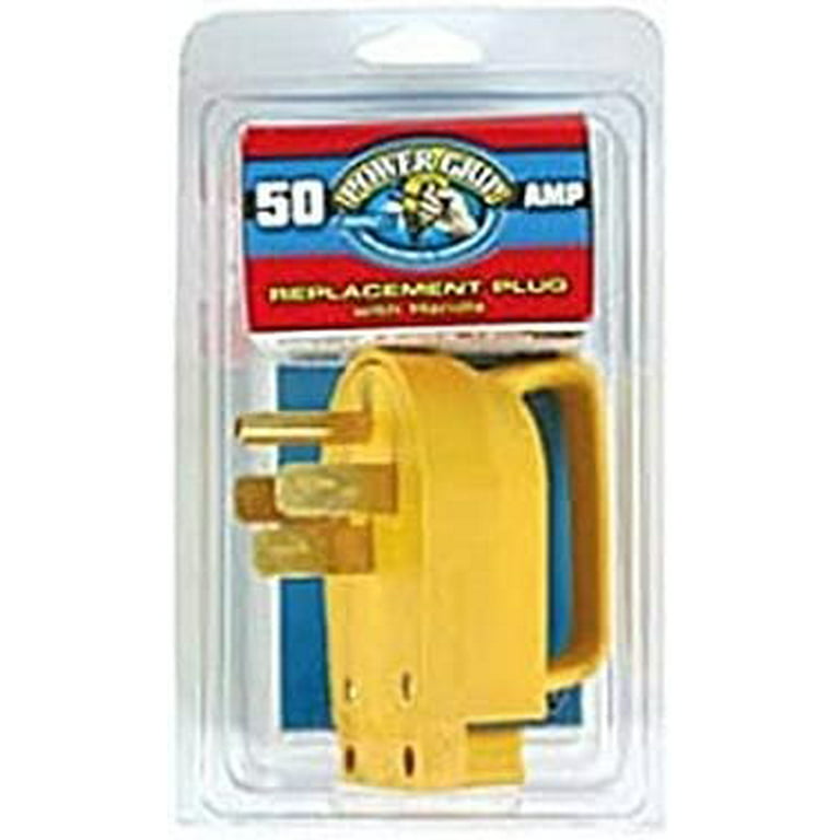Camco 55255 - RV Trailer Camper Electrical Power Grip Plug 50A Camco 55255 - Walmart.com