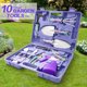 thumbnail image 5 of Juego de 10 herramientas de plantación de jardinería, herramientas de plantación de flores, herramientas de flores en maceta para el hogar, púrpura TUNC Sencillez, 5 of 5