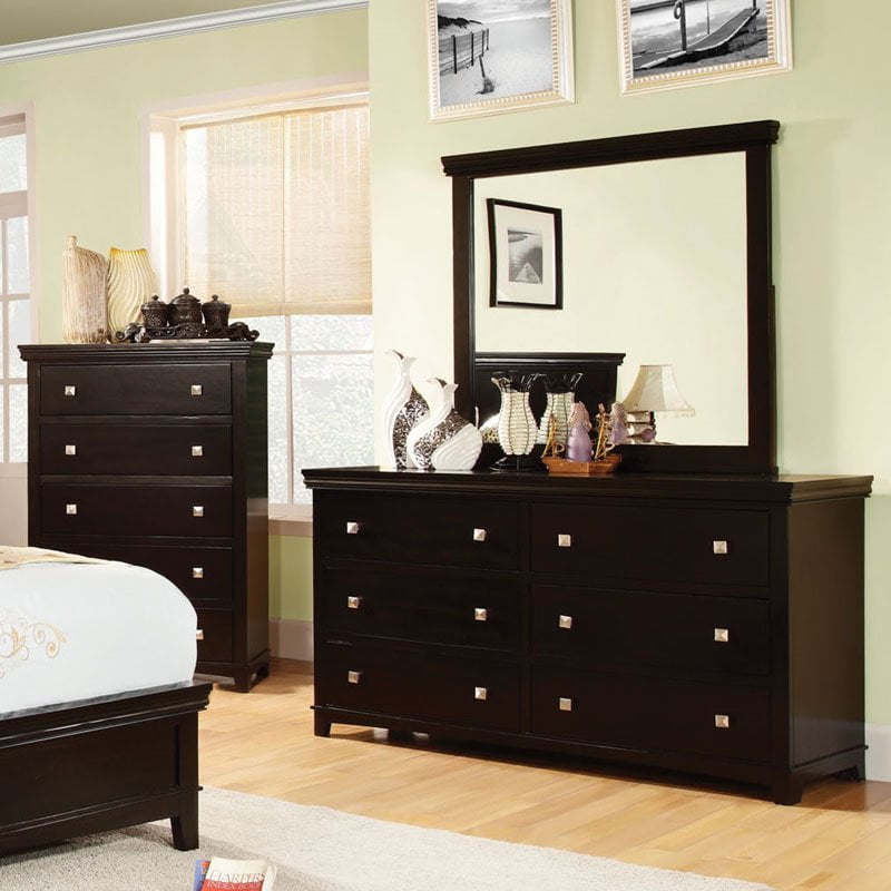 Furniture Of America Cullen Inspired 6 Drawer Dresser Espresso