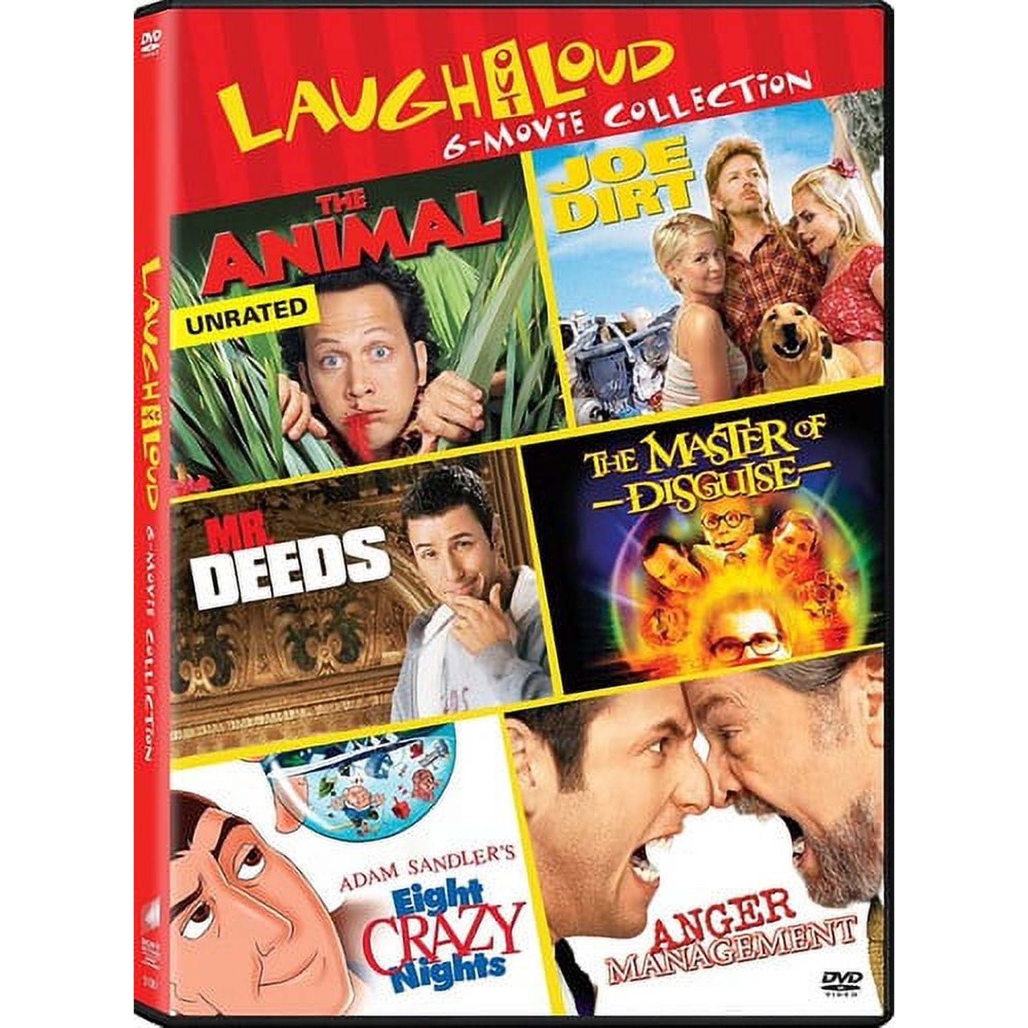 Anger Management (2003) / Eight Crazy Nights / The Animal (2001) / Joe Dirt / The Master of Disguise / Mr. Deeds (DVD Sony Pictures)