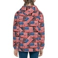 thumbnail image 6 of Pofeuu America Flags1 Print Teenage Zipper Hoodie Sweatshirts Hooded Casual Jackets With Pocket For Boys Girls-Small, 6 of 6