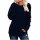 thumbnail image 2 of HongQid Long Sleeve Shirts for Women Tunic Trendy Casual Round Neck Tops Lightweight Sweaters, 2 of 7