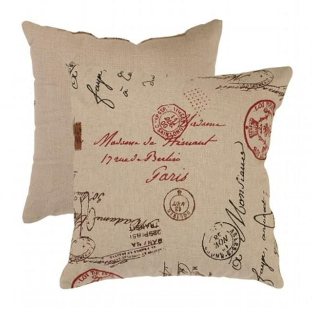 Pillow Perfect 474830 Oreiller 18 Pouces Français Postal - Lin-Rouge