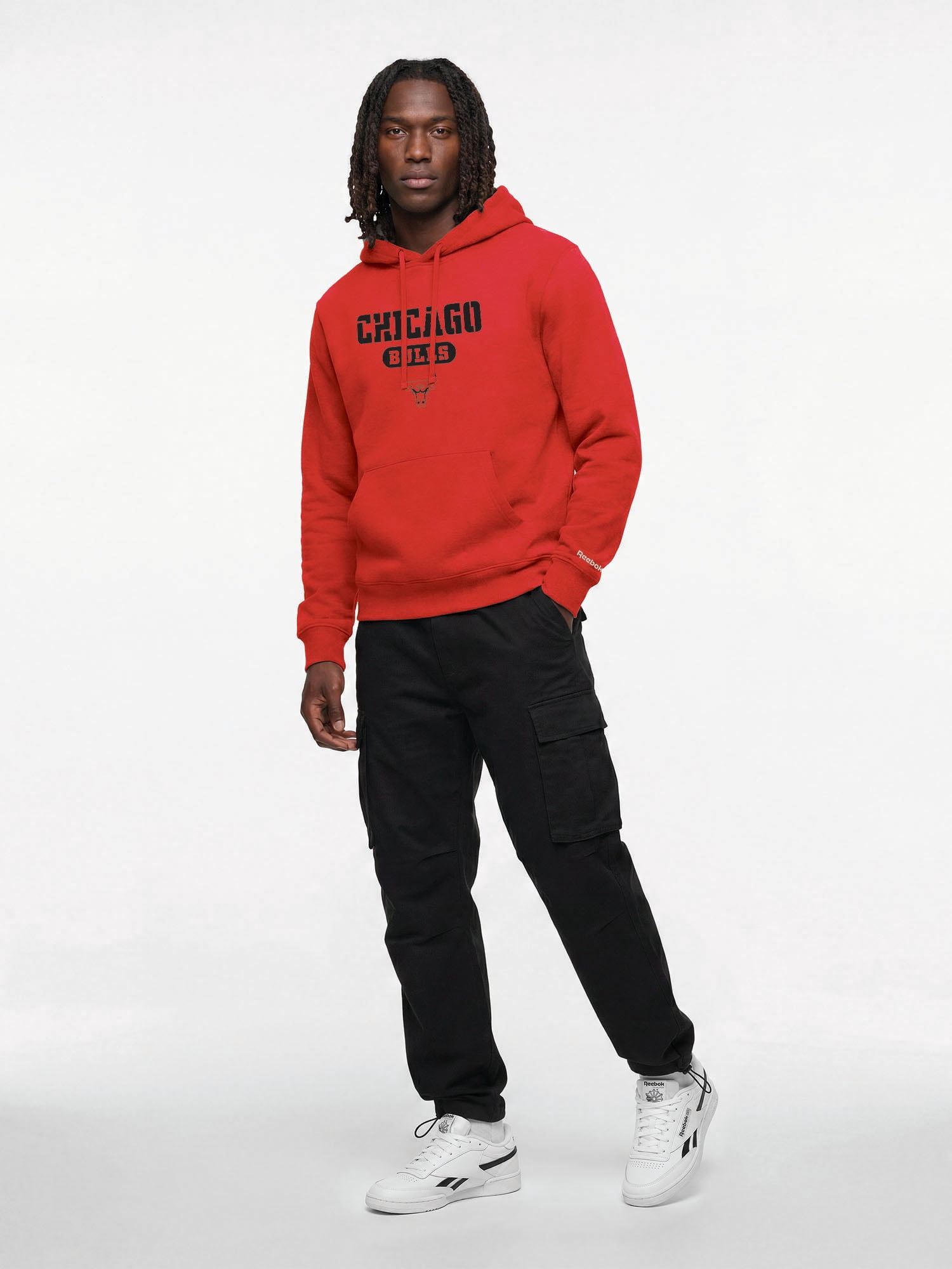 Chicago Bulls Reebok Mens Hooded Sweatshirt