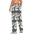 thumbnail image 7 of Houses Snowman Cars Mens Pajama Pants Cotton Elastic Waistband Lounge Sleep Pajama Bottoms Pj with Pocket, 7 of 7