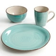 thumbnail image 4 of Gibson Home Color Vibes Pastel 12 Piece Stoneware Dinerware Set in Assorted Colors, 4 of 5