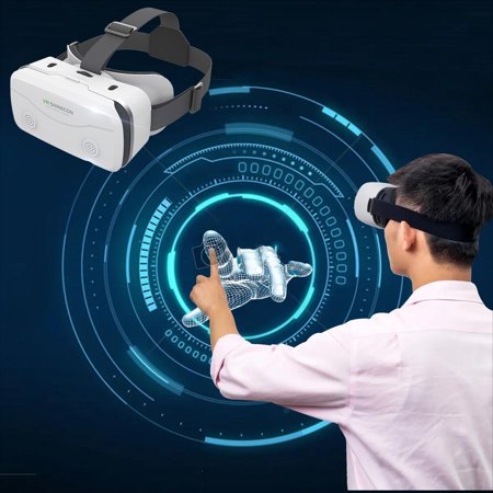 Flywake Head Mounted 3D HD VR Glasses 360 ° Virtual Reality Game Video ...