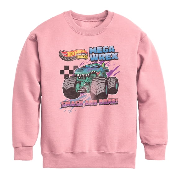Hot Wheels - Mega Wrex - Youth Boys Crew Fleece Sweatshirt