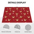 thumbnail image 3 of Fotbe Reindeer Faces Festive Red Alfombrilla de Secado para Cocina con Estampado, 18x24 Pulgadas, 3 of 7