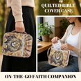 thumbnail image 5 of Pzuqiu Cross Lion Bible Case for Women Large Qulited Bible Case with Handle Book Cover Lightweight Multi-Functional Carrying Holder Bag for Church,Study,Spiritual, 5 of 7