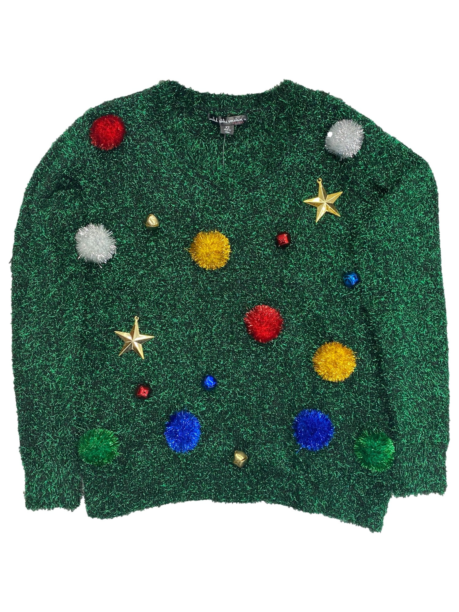 Women's US Sweaters Christmas Sweater, Size: XL, Green