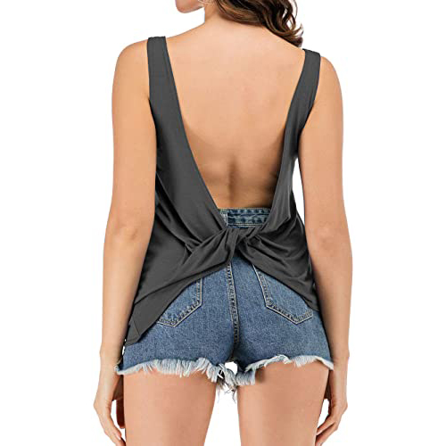 knotted sleeveless top