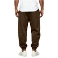 thumbnail image 5 of Mineart Men's Baggy Cuffed hems Sweatpants Wide Leg Drawstring Sweat Pants Casual Lounge Joggers with Pockets, 5 of 6