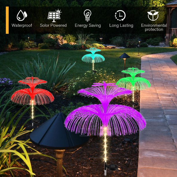 Luz De Tierra Luz de tierra Lámpara solar duradera para exteriores Libélula para el jardín de su casa (A)
