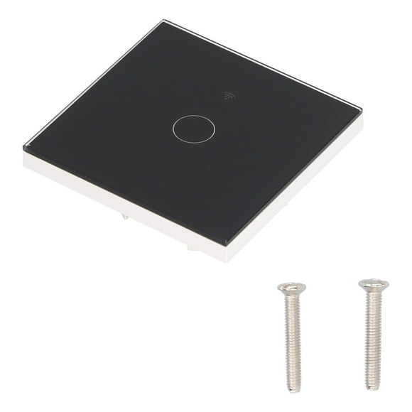 SingleGang Touch Switch for Tuya Zigbee Intelligent Remote Light Switch Plate with Backlight(Black )